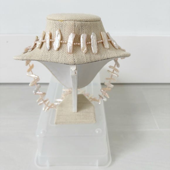 Genuine Freshwater Pearl Necklace Pink Cream 32" - Picture 6 of 6